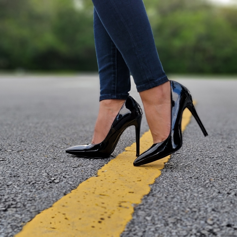Stiletto High Heels Pointed Closed Toe Dress Pumps - Picture 3 of 5